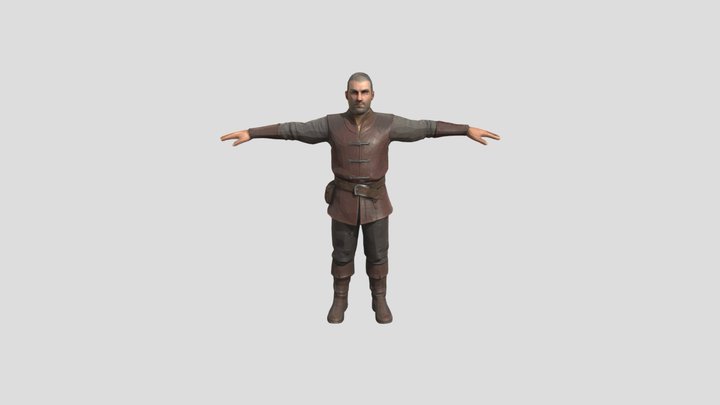 Medieval Man 3D Model