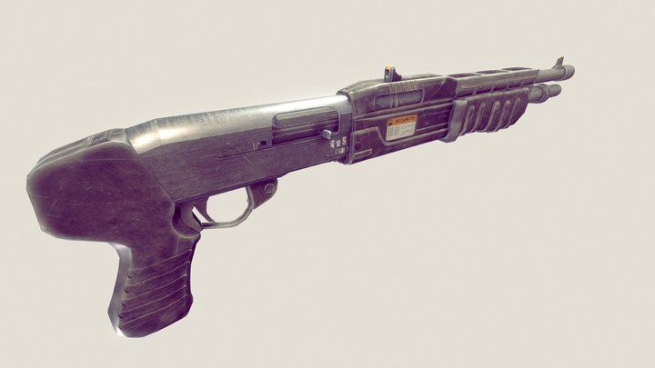 Reinterpreted Half-Life 1 SPAS-12 3D Model