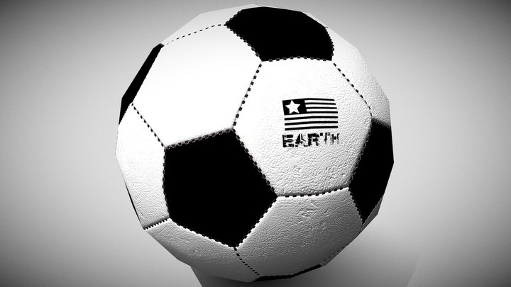 Soccer (Low Poly) 3D Model