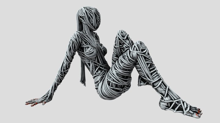 Surrendering Form - sculpture – Free 3D Model STL