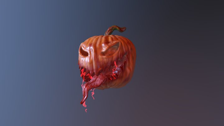 Pumpkin Halloween Sculpt 3D Model