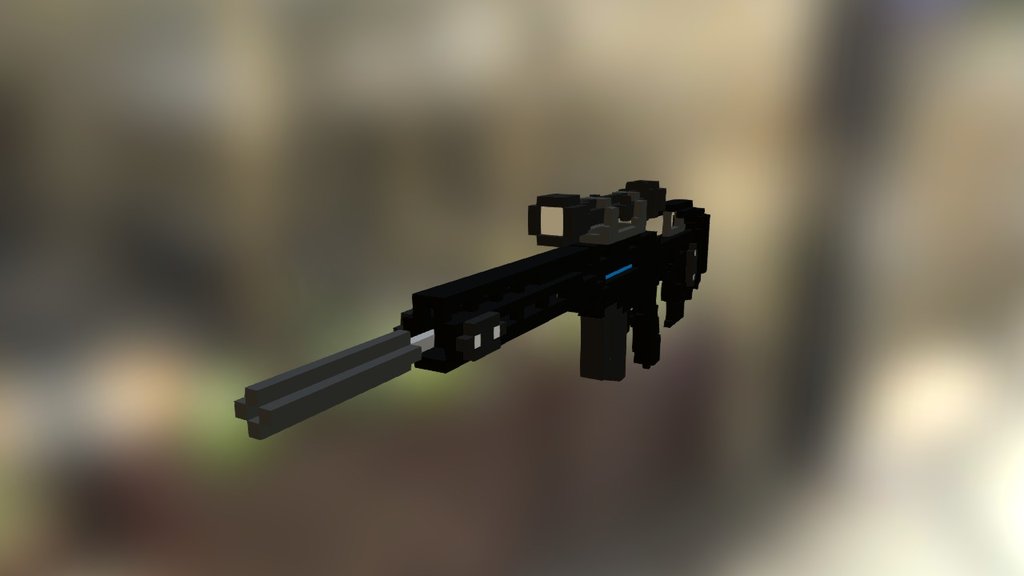 Voxel Sniper Rifle - Download Free 3D model by aushtonk [077bb1e ...