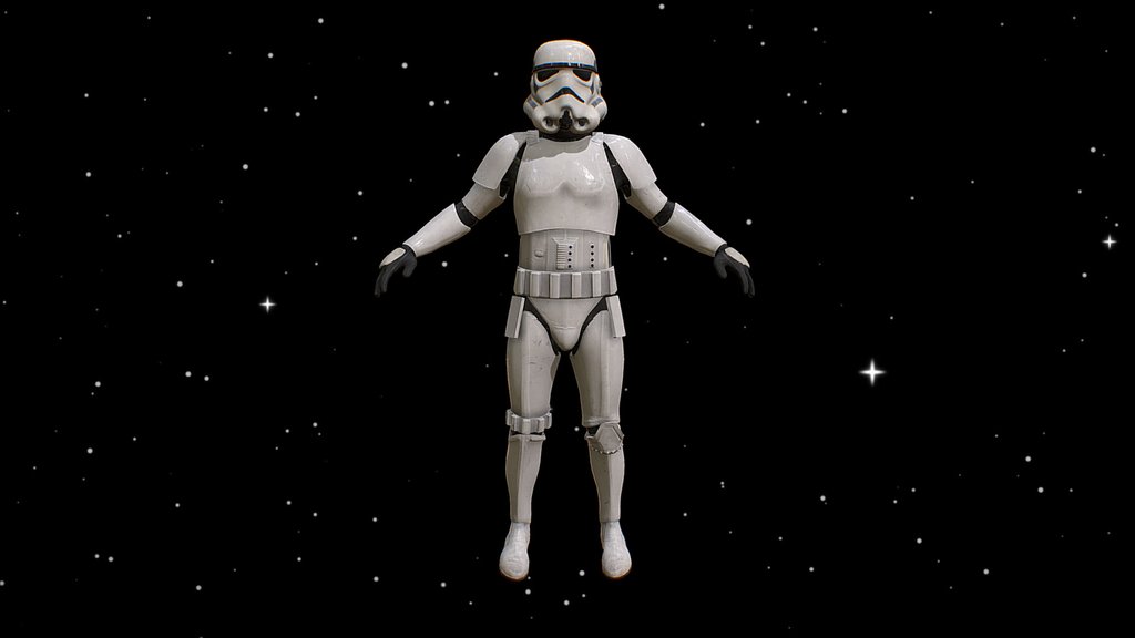 [UE4] Storm Trooper (Rigged + Game Ready)