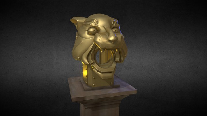 [Objets] Tête de Tigre (Félindra) 3D Model