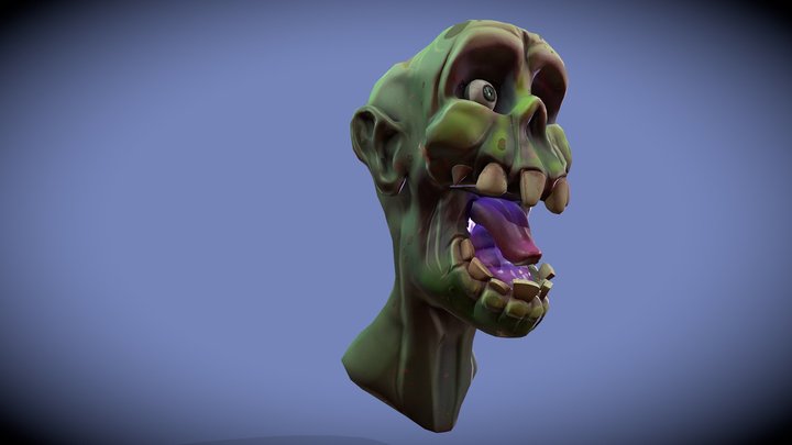 CartoonZombie 3D Model