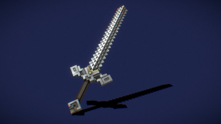 Minecraft - Iron Sword (Movie) 3D Model
