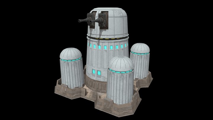 LNR series II Turbolaser 3D Model