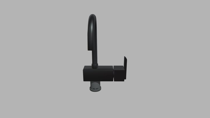 Black Matt Faucet 3D Model