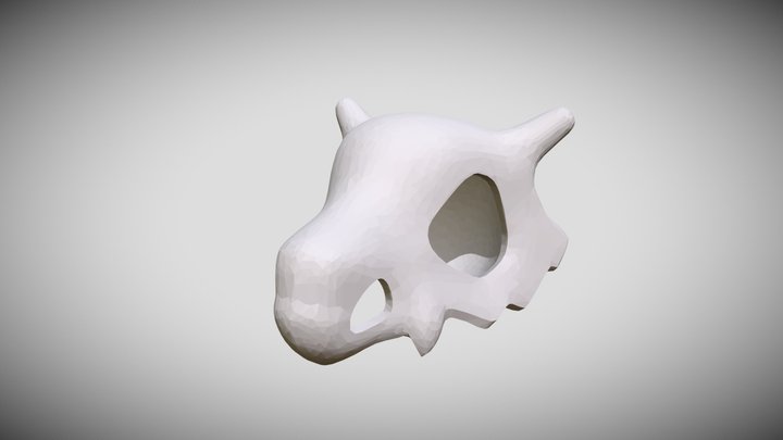 Cubone skull 3D Model