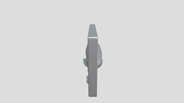 Carved fish in relief 3D Model