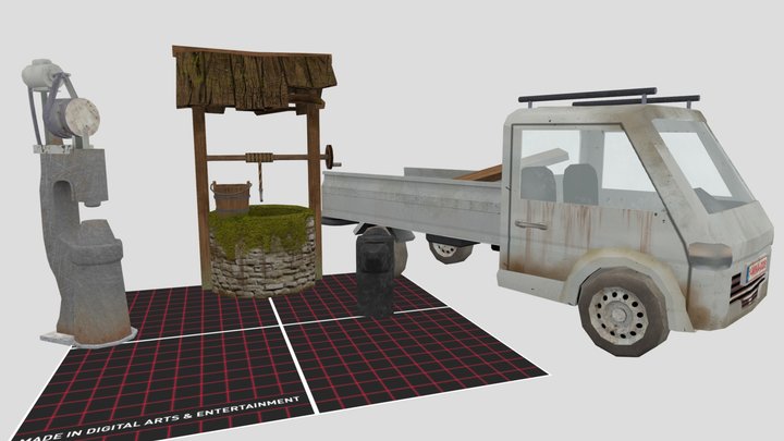 DAE 5 Finished props - Forest Loner 3D Model