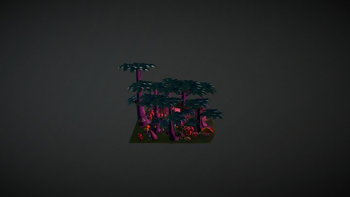 Keep it low poly | Mystery Forest 3D Model