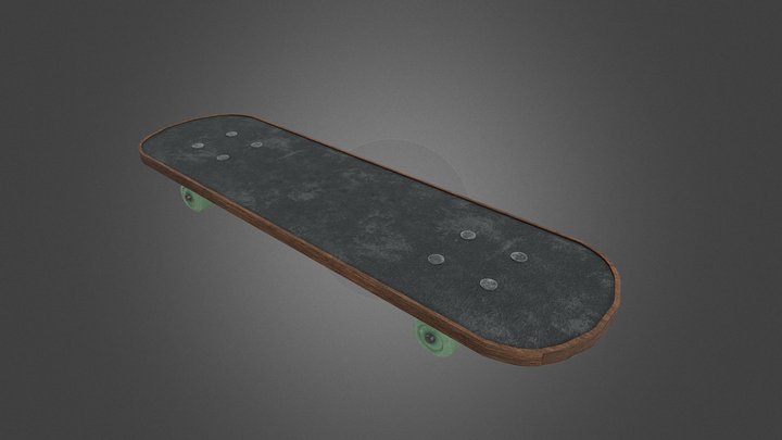 Skateboard (Game Ready) – Free 3D Model STL