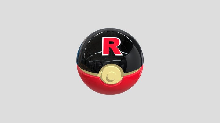 Team Rocket Ball 3D Model