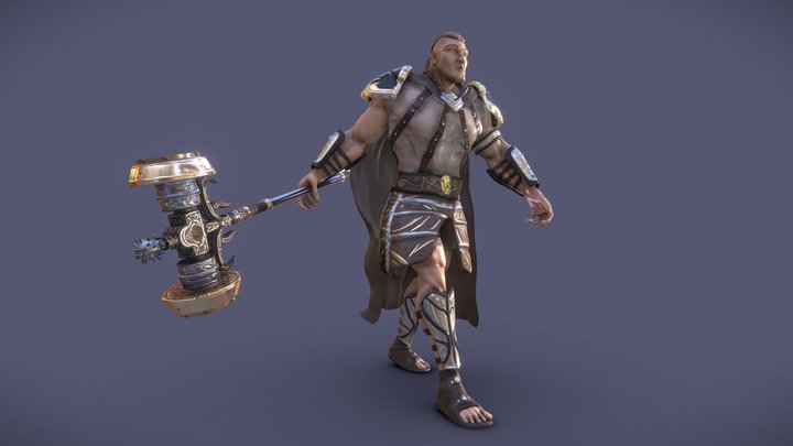 Warrior / Guerrero - Juan Villamil 3D Model