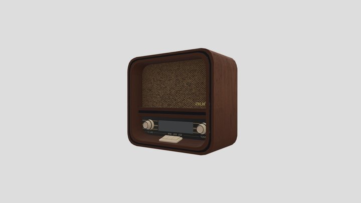 [Student Work] Radio Vintage 3D Model