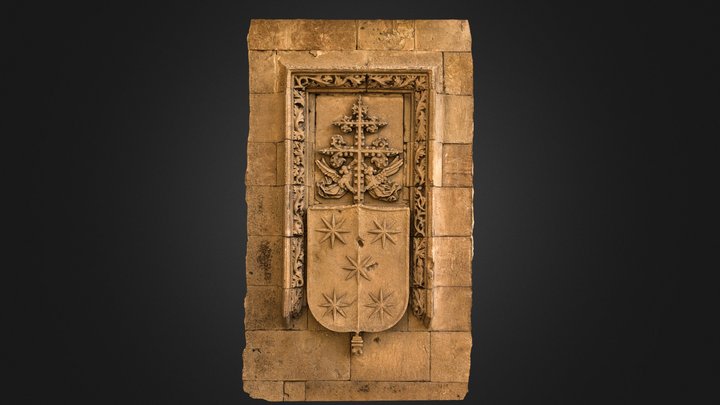 Escudo Fonseca iglesia San Benito de Salamanca 3D Model