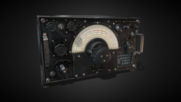 Military Radio WWII 3D Model