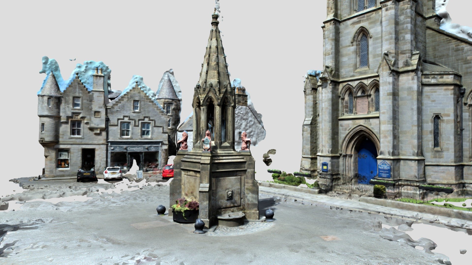 Falkland village square
