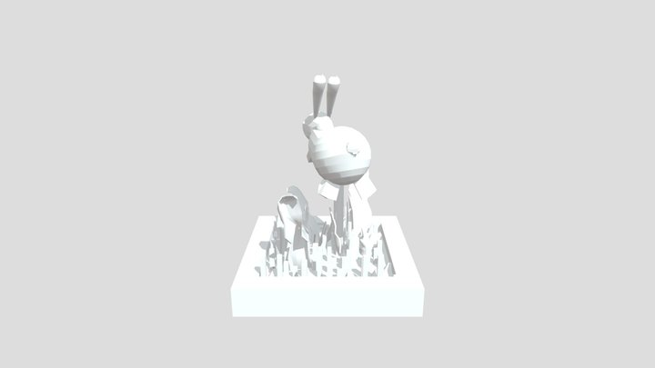 Bunny Statue 3D Model