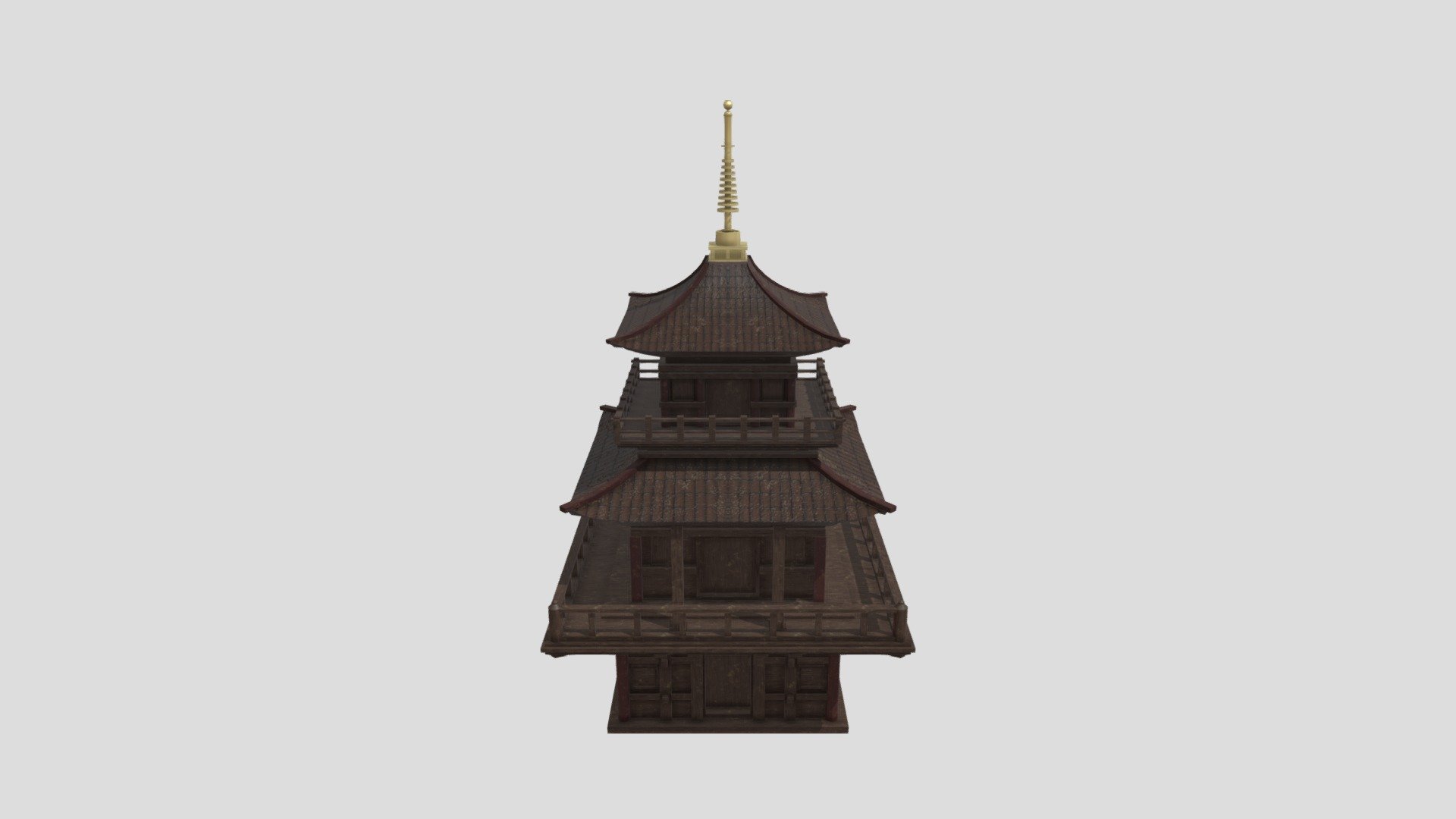 Japanese Temple - 3d Model By Phannnn [0787072] - Sketchfab