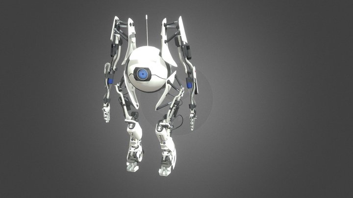 Portal 2 Atlas draft version 3D Model