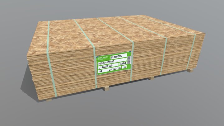 Construction Pallet Plywood – Gratis 3D-model STL