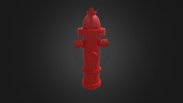 Low poly Hydrant 3D Model