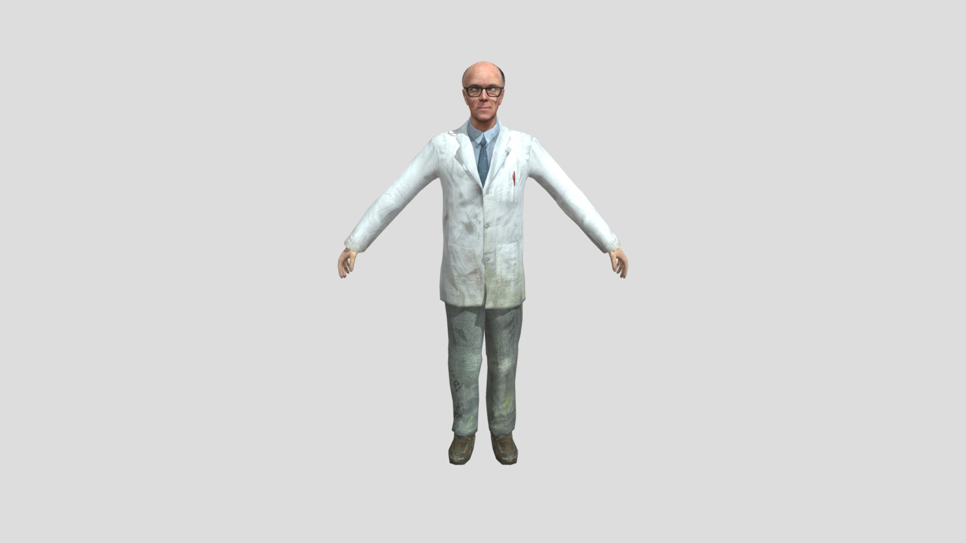 Pc Computer Half Life 2 Dr Isaac Kleiner 3d Model By Juliustripke 078b634 Sketchfab 1200