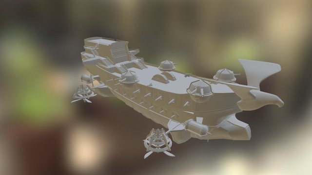 World of Warcraft Alliance Ship 3D Model