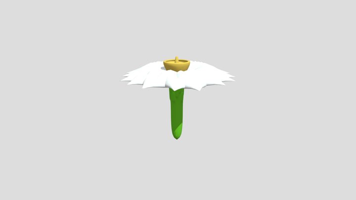 Saguaro Cactus Flower 3D Model