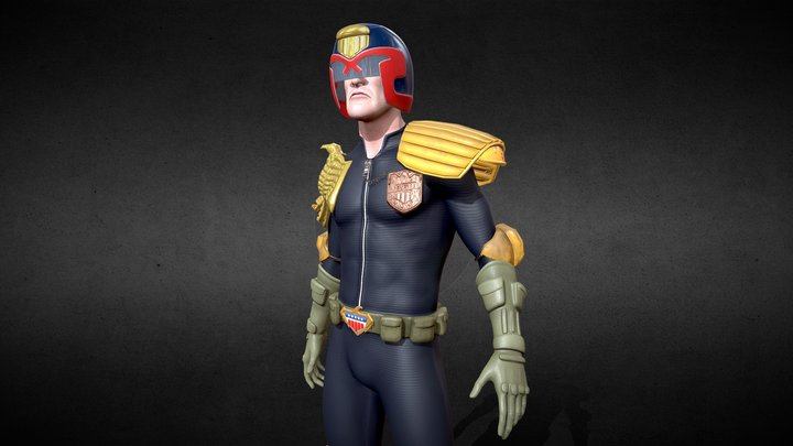 Judge Dredd 3D Model