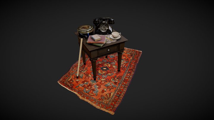 The Grandmother's Side Table 3D Model