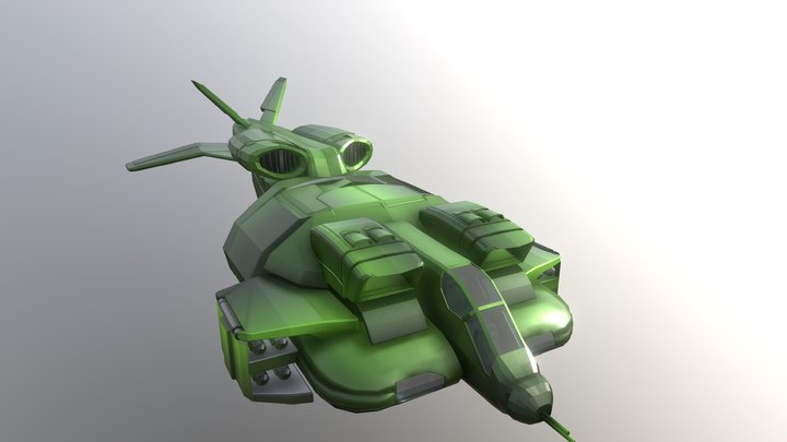 Colonial Marines Dropship - Alien Aircraft 3D Model