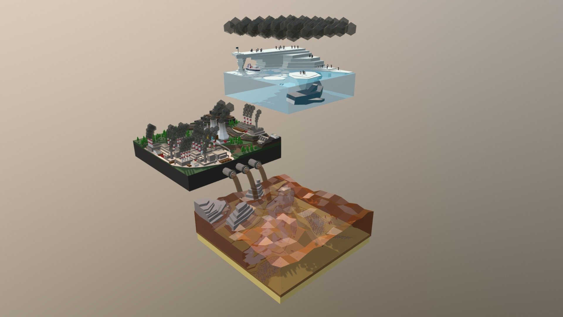 Global Warming Final Model Industrialised 3d Model By Karl Polyjem 078e8a9