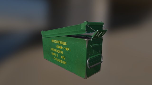 Ammo Can PBR 3D Model