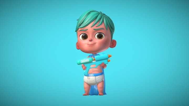 Super Baby 3D Model
