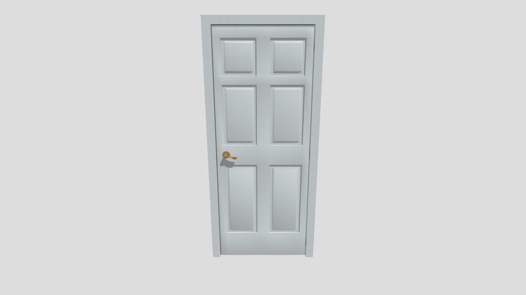 Door With Handle Gold