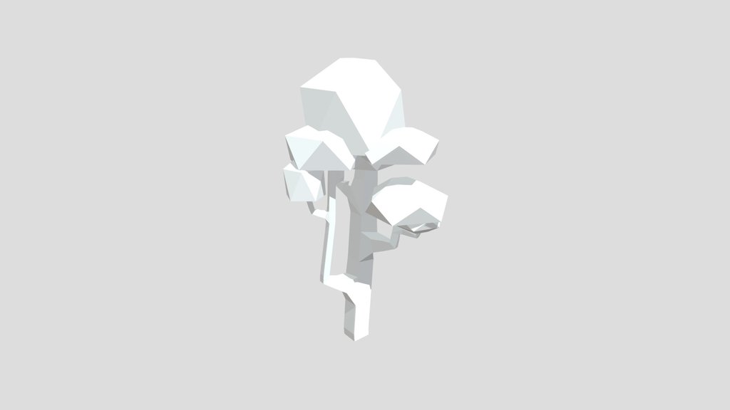Low Poly Chili Leaf Tree