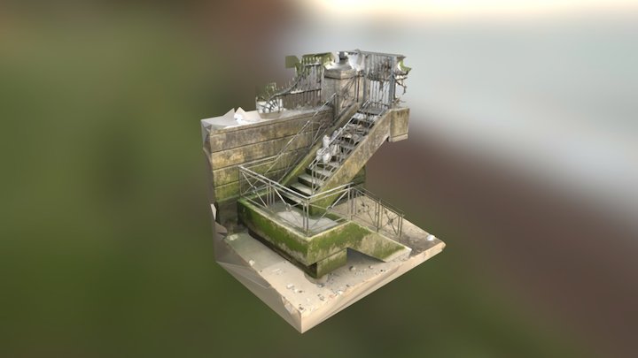 Thames River Staircase 3D Model