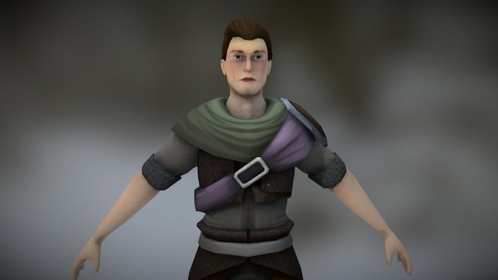 Village Character 3D Model