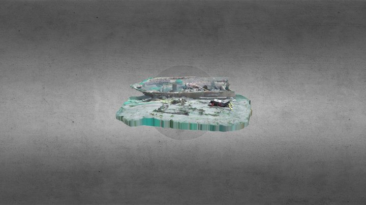 "El Yate" shipwreck 3D Model