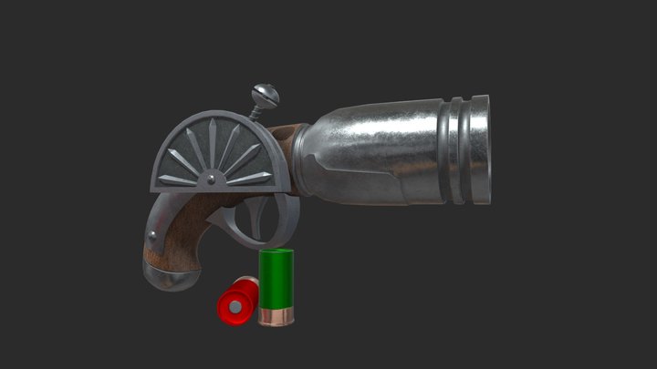 Shingeki no kyojin Flare Gun 3D Model