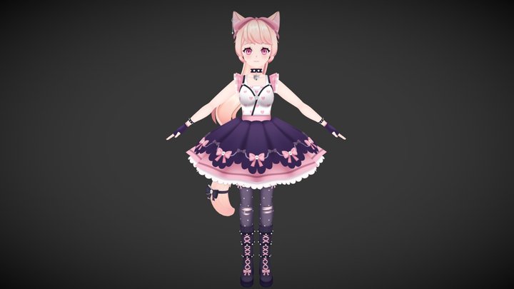 Catgirl 3D Model