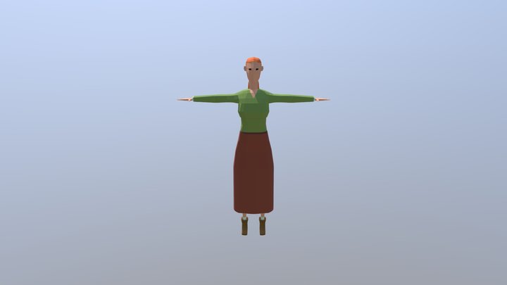 Npc Woman 3D Model