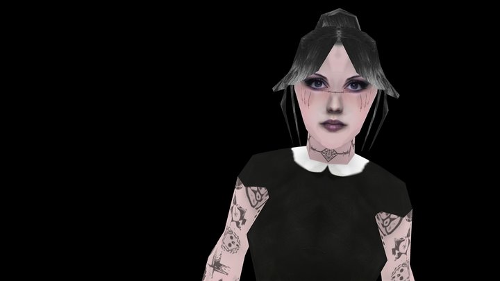 PSX Alt Girl 3D Model