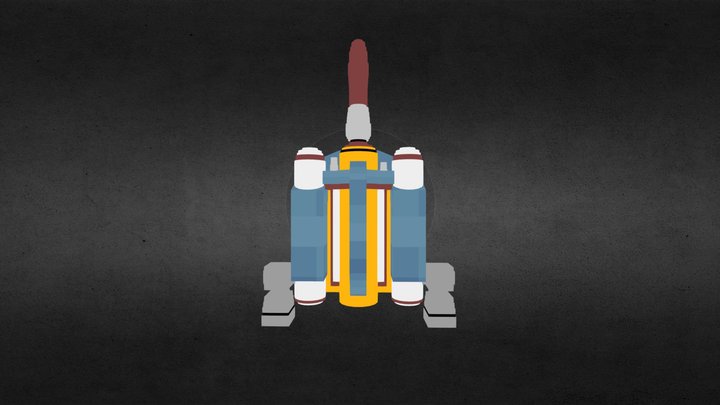 Boba Fett's Jet pack - Minecraft 3D 3D Model