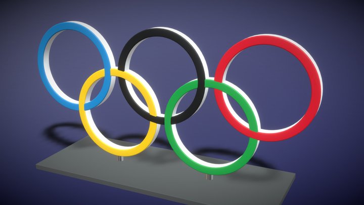 Olympic Rings 3D Model