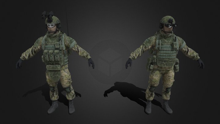 [BA] VDV Spetsnaz 3D Model