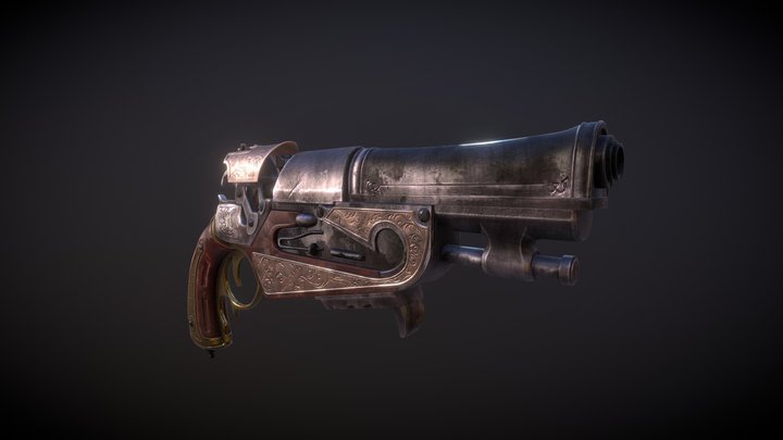 Classic Firearm 3D Model